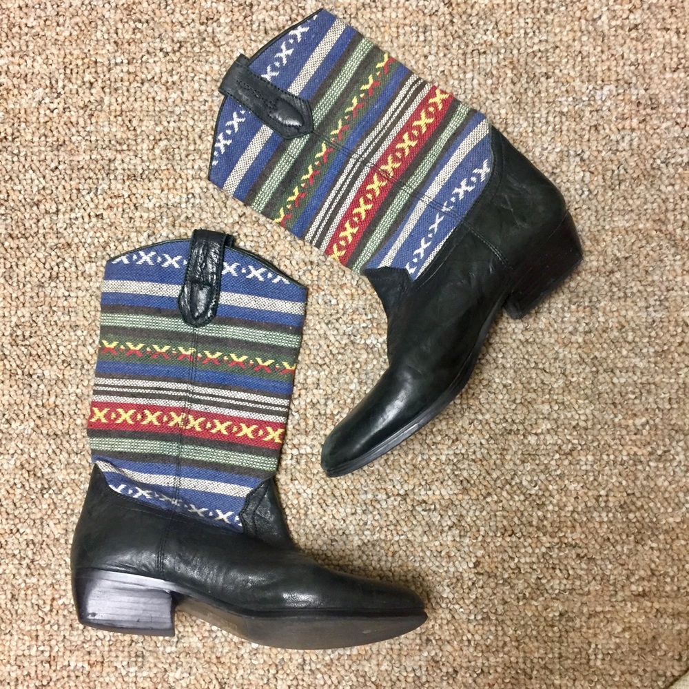 Jeffrey Campbell Aztec Cowboy Boots