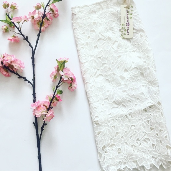 NWT Altar'd State White Crochet Skirt - Picture 2 of 4