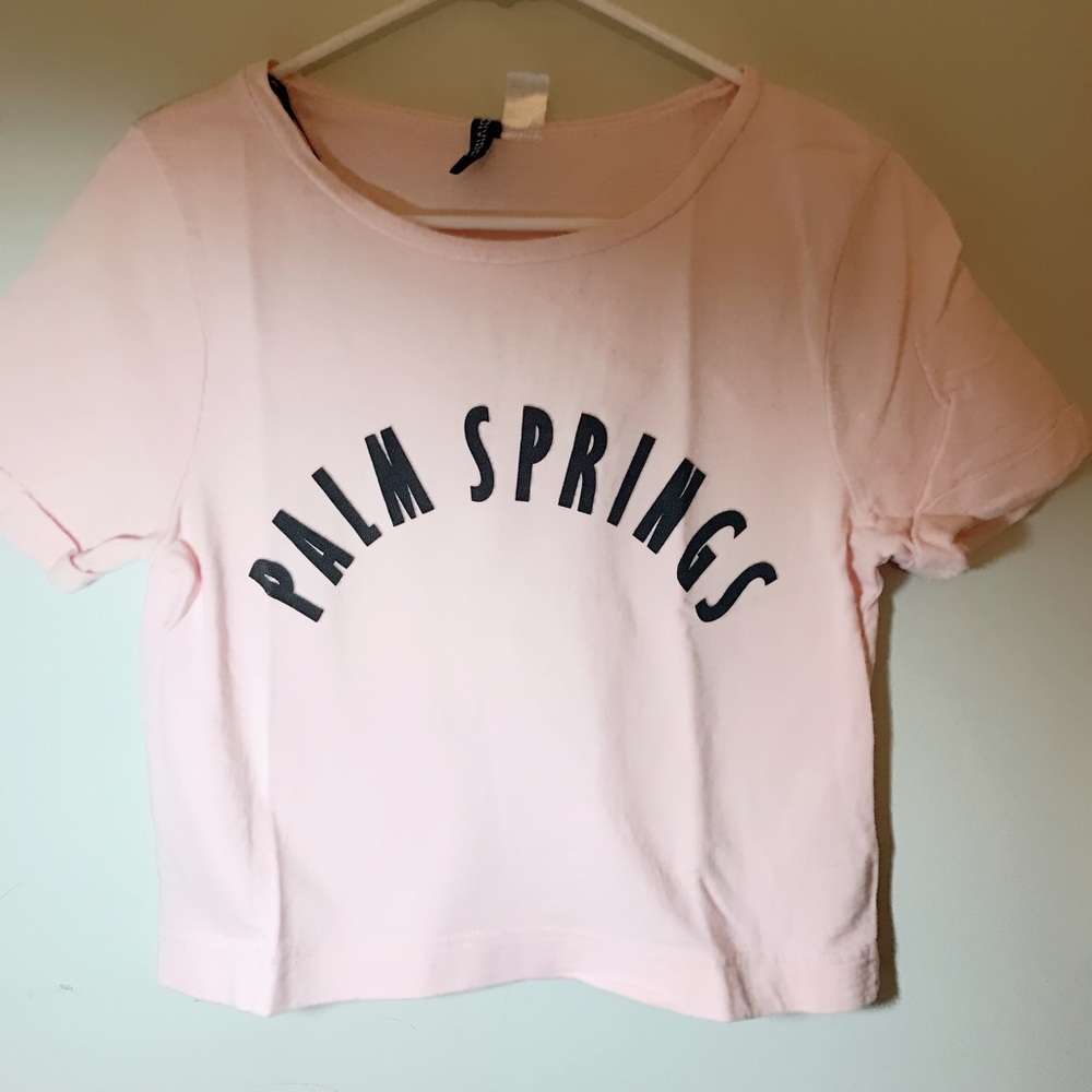 Palm springs cropped top