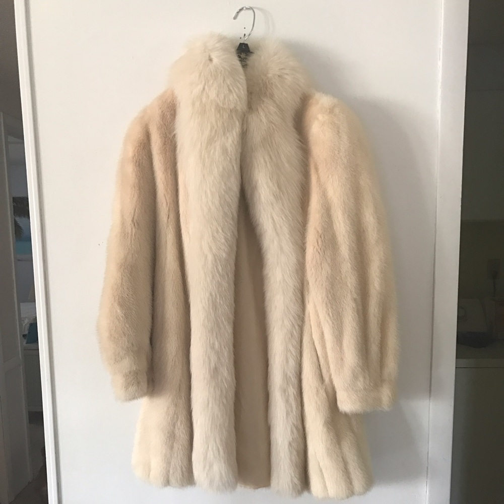 Real Mink and Fox Fur coat