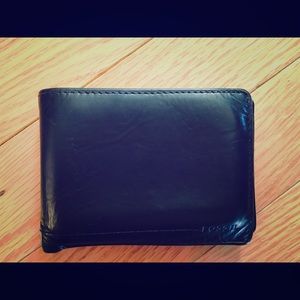 Men's fossil leather wallet