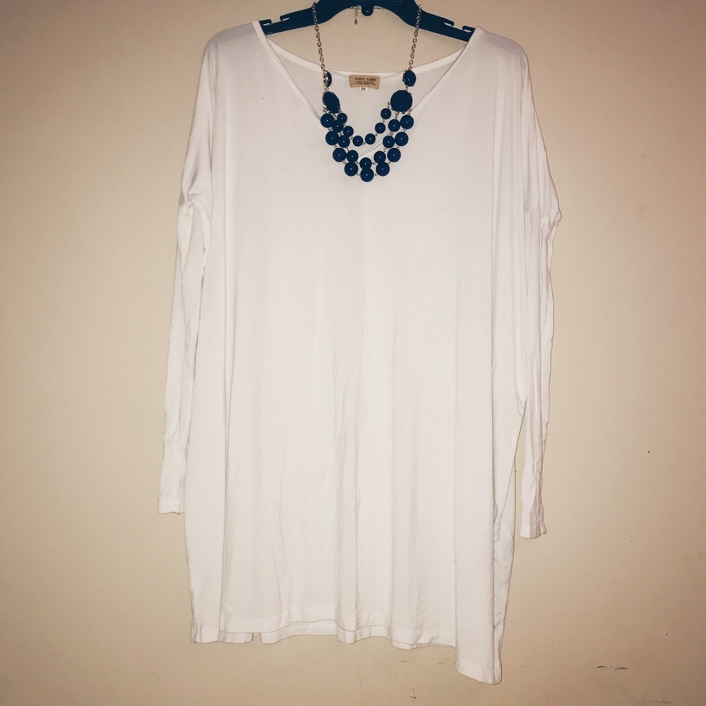 Piko - Long Sleeve Vneck Tunic