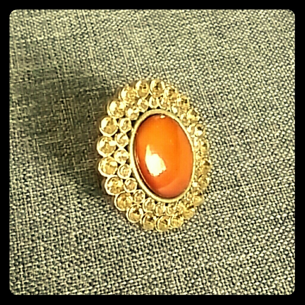 Amber Colored Ring