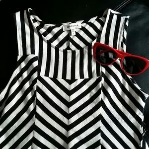 Striped Peplum top