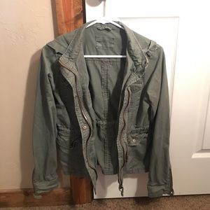 Green Military Anorak Utility Jacket