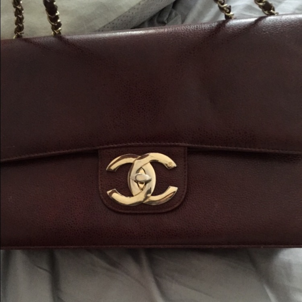 Chanel vintage envelope clutch