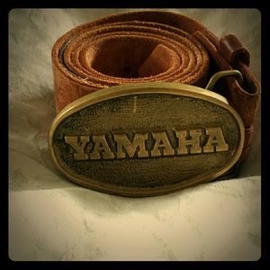 Vintage Yamaha leather belt