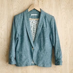 Gibson for Nordstrom Chambray Blazer L