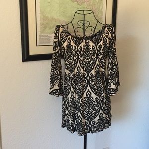 Cream 2 Cotton Black and Cream Shirt.