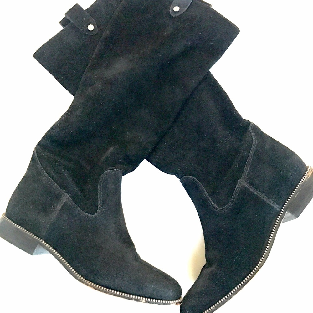 Michael Kors black suede boots