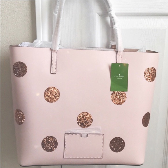 🎉HP🎉 Kate Spade large leather tote - Picture 6 of 8