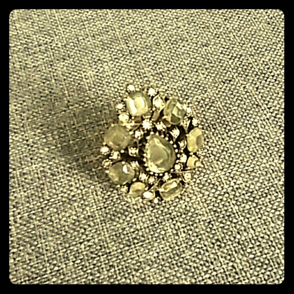 Ring With Yellow Stones