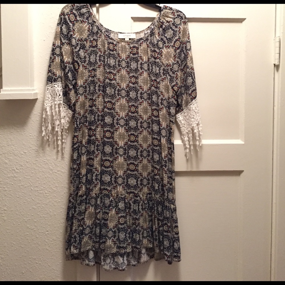 Umgee boho midi dress/tunic, NWOT