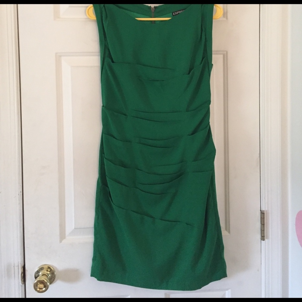 Emerald green cocktail dress