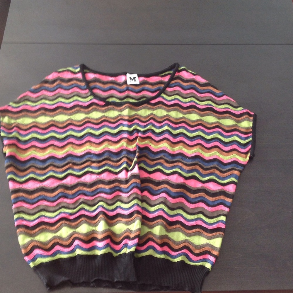 M Missoni Short Sleeve Casual Top
