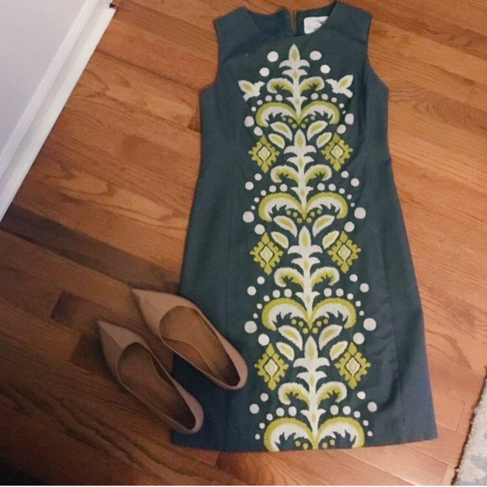 Anthropologie Tabitha embroidered shift dress