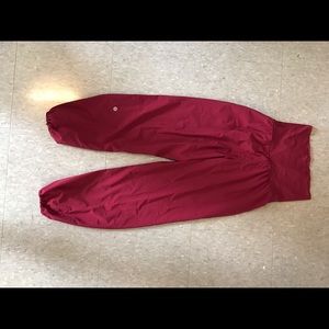 LULULEMON OM PANTS -size 2 and in red (: