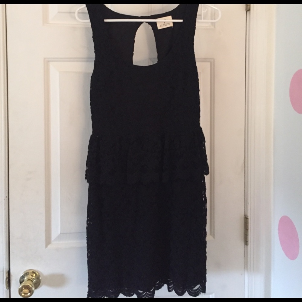 Black lace dress