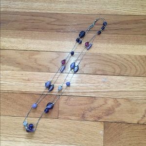 Express purple stone necklace