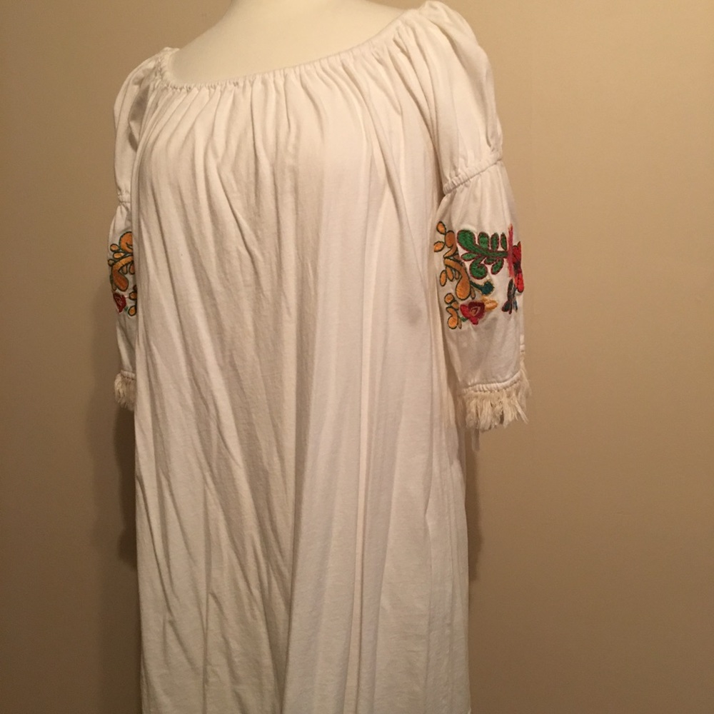 Precious off the shoulder tassel dress size Large