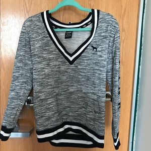 PINK pullover with lettering down the right arm😊