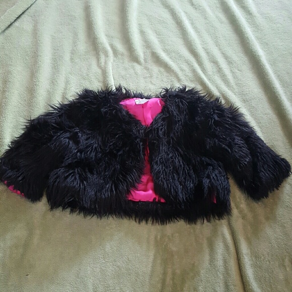 Faux fur crop jacket - Picture 2 of 3