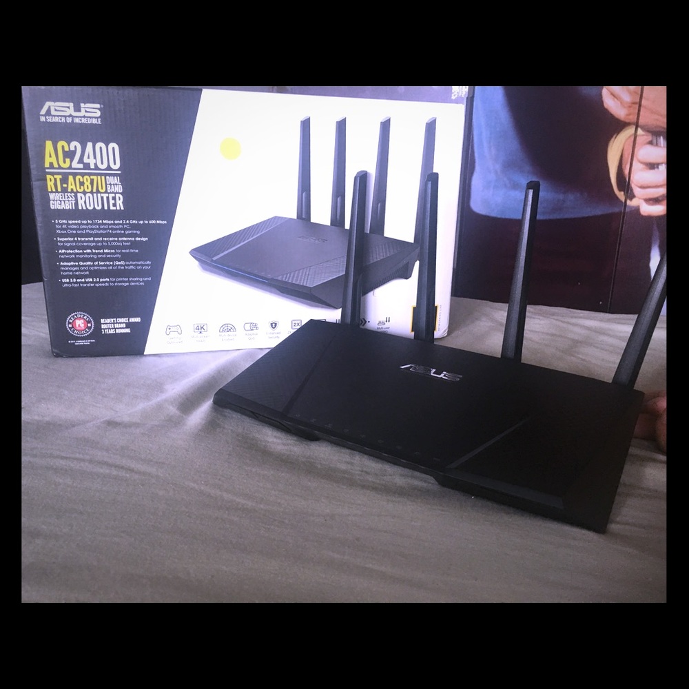 ASUS AC2400 RT-AC87U Dual Brand WIRELESS ROUTER