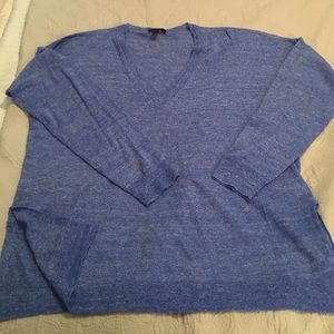 Beautiful blue J Crew tunic sweater--lightweight!
