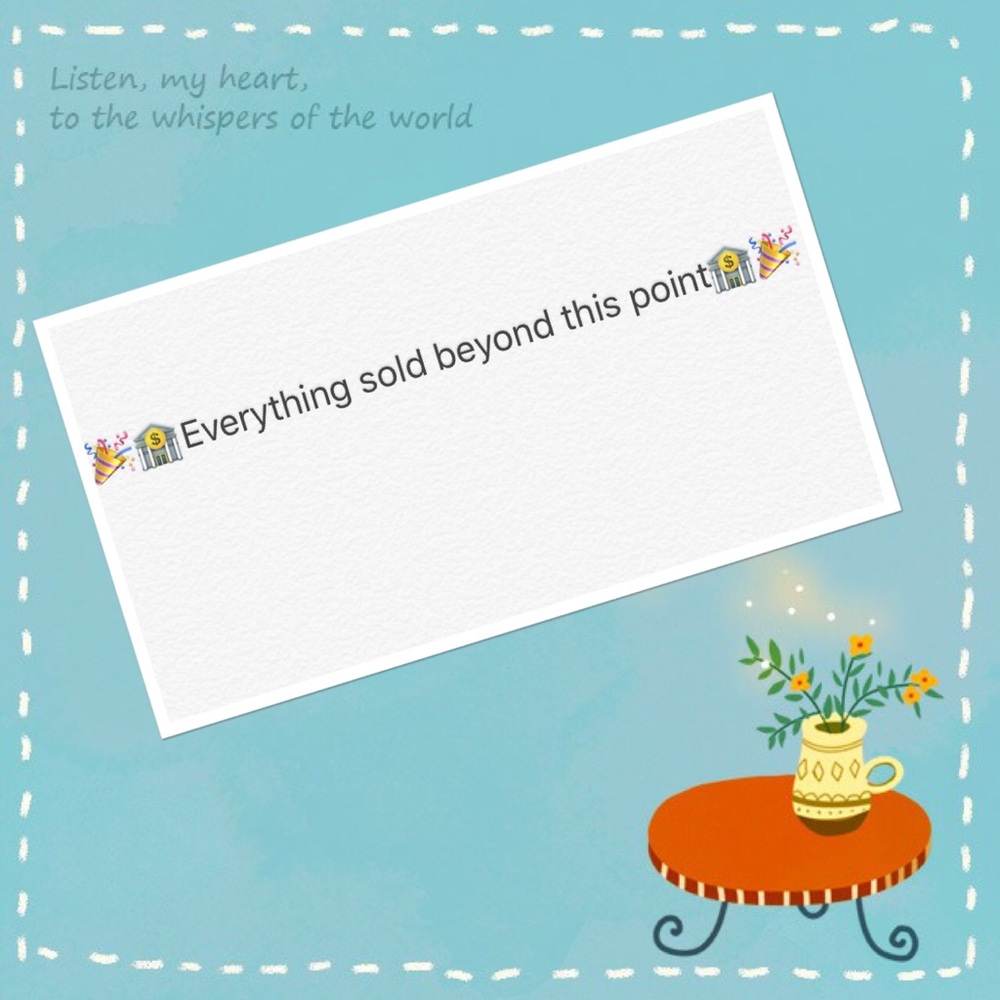 💞 everything sold beyond this point💞
