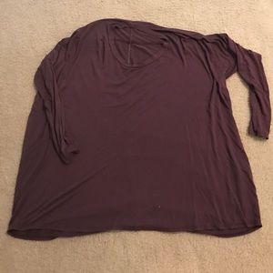 Piko style eggplant colored shirt