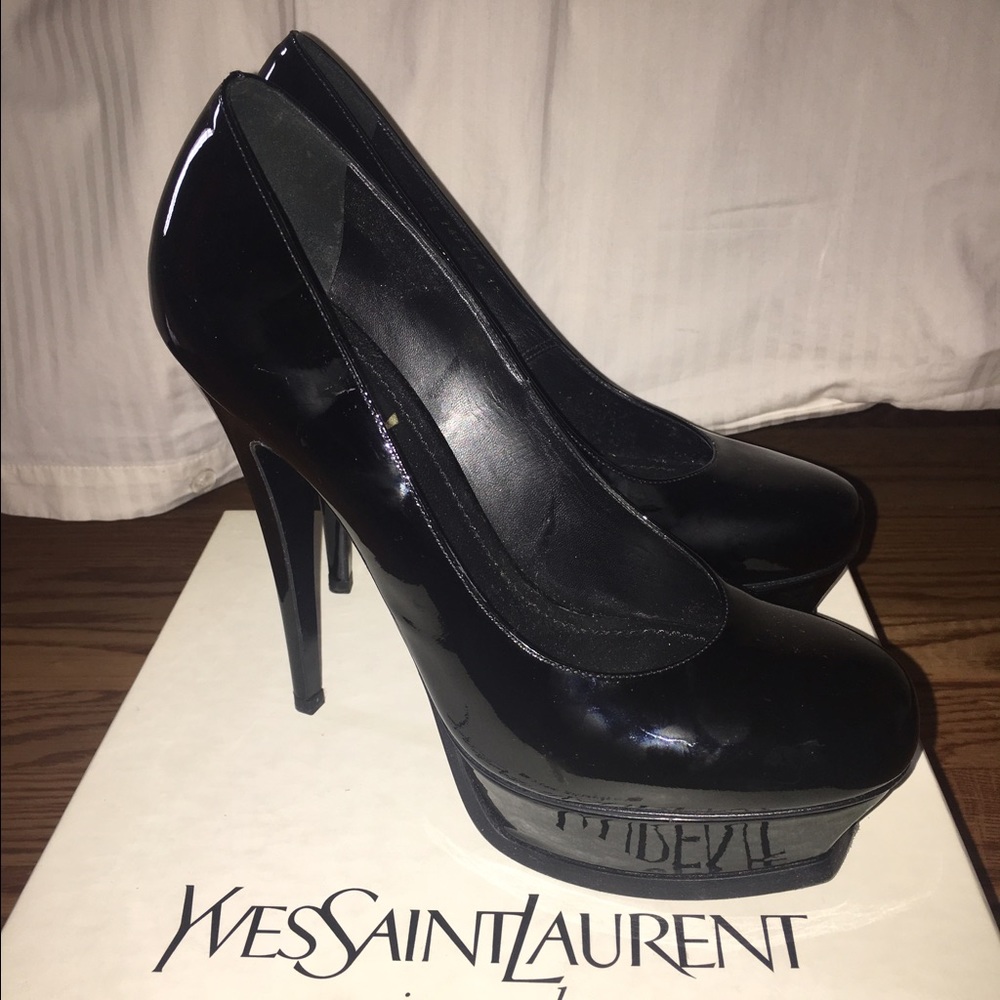 YSL Yves Saint Laurent Tribute Two Platform Pump