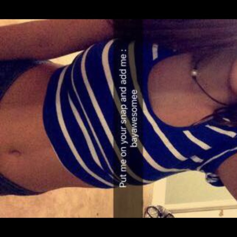 Striped crop top