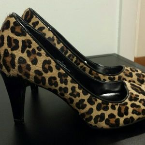 Animal print heels