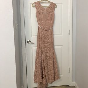 Pink lace dress