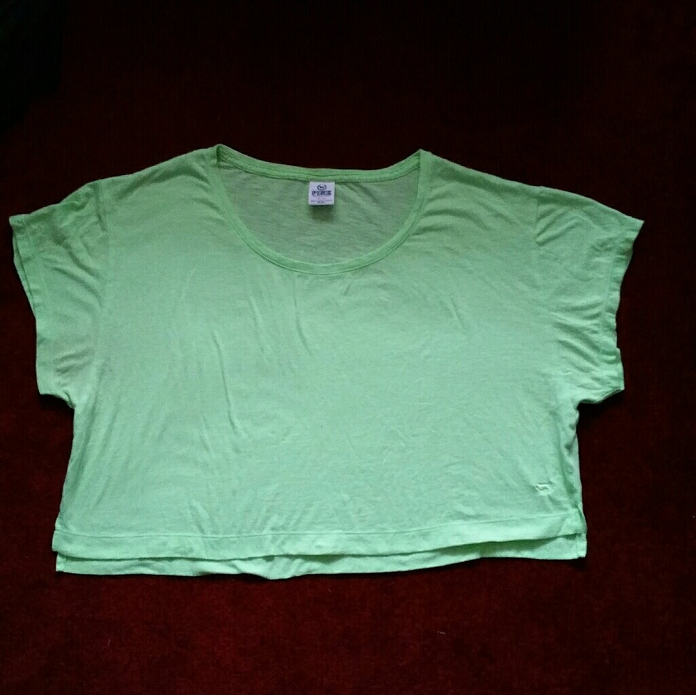 Pink Victoria's Secret Half T-Shirt