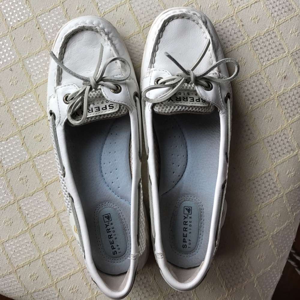 Sperry top-sliders in white