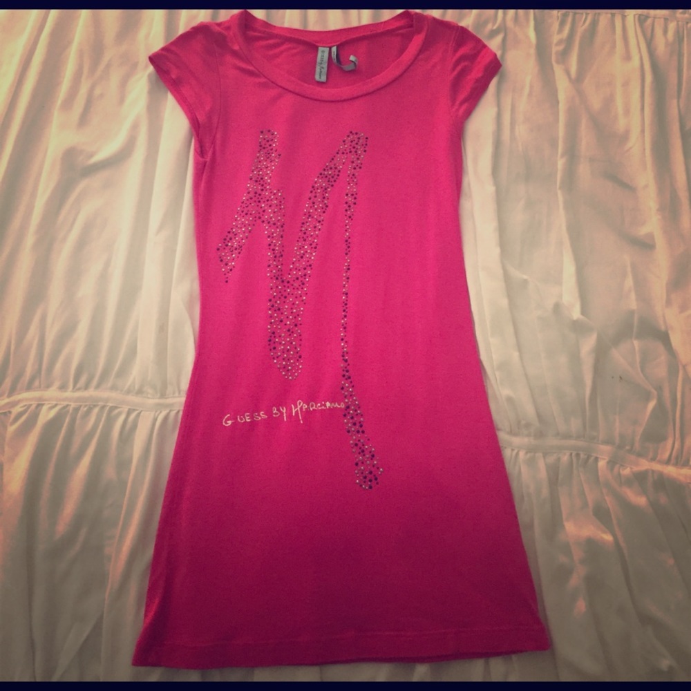 Pink top by Guess by Marciano, size extra small.