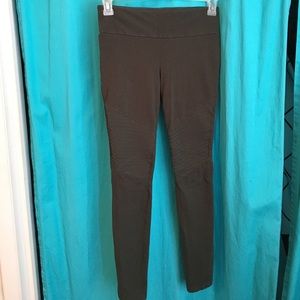 Olive Green Moto Leggings