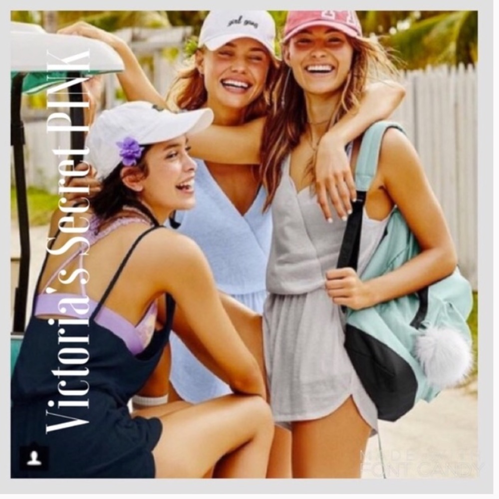 Vs pink grey romper