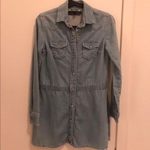 topshop denim dress