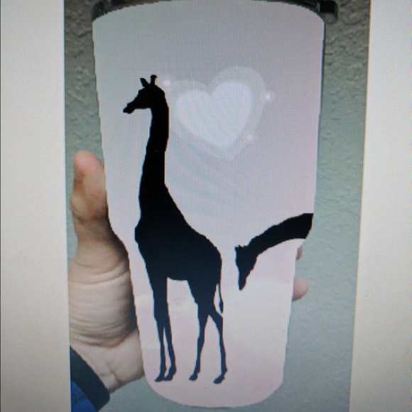 Giraffe custom wrapped 30oz Rtic. - Picture 3 of 4