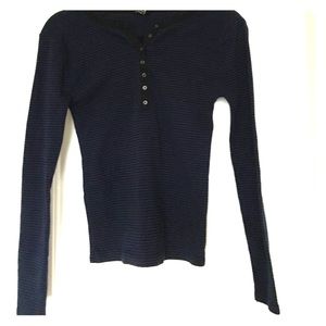 NWOT Cotton Henley-Style Top FOREVER 21
