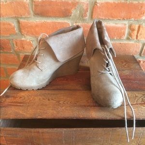 MIA ankle wedge booties