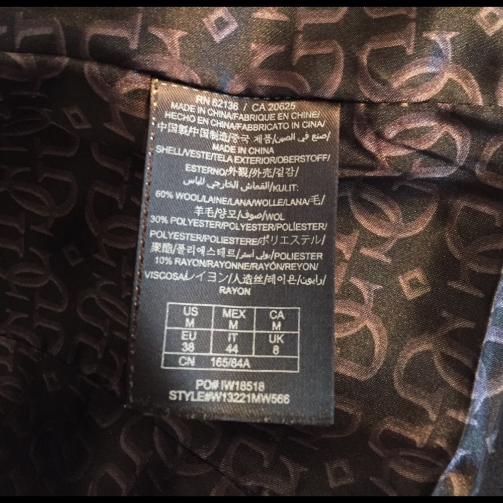 Guess Double-Breasted Wool Button-Up Peacoat - image 6