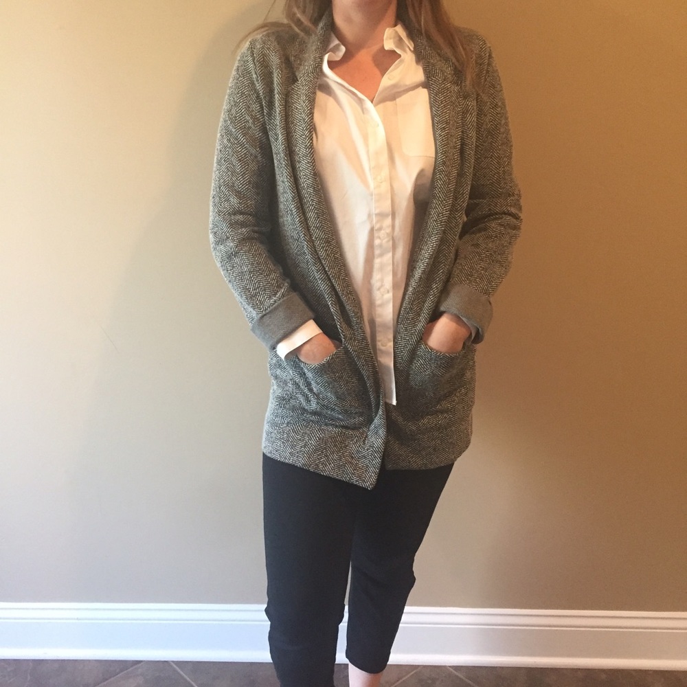 Topshop Over-Sized Gray Blazer