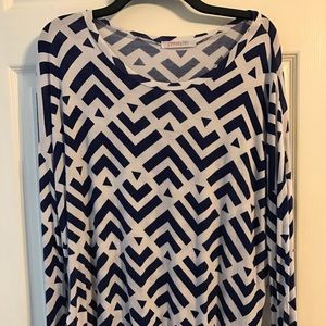 Striped maternity shirt