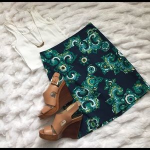 Floral patterned skirt