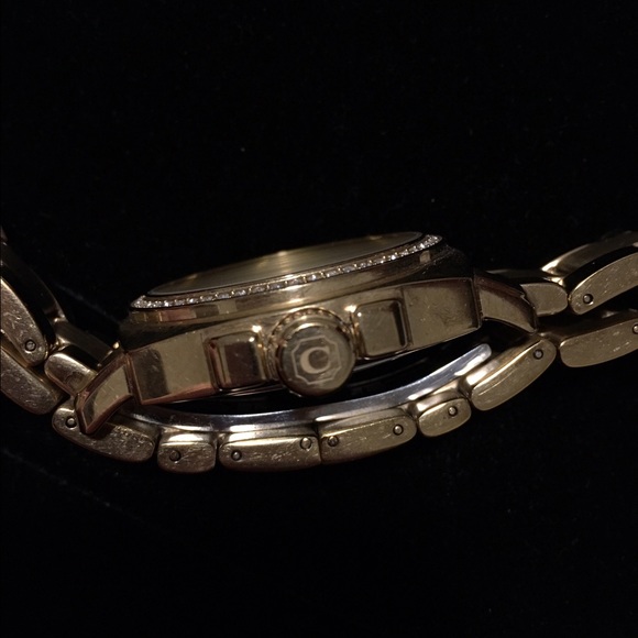 Coach Mini Boyfriend Gold Plated Crystal Watch - Picture 3 of 5