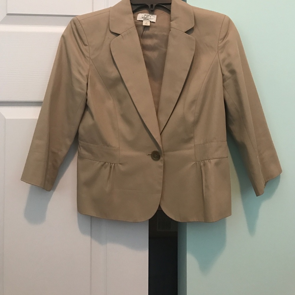 Tan Loft Jacket 3/4 sleeve