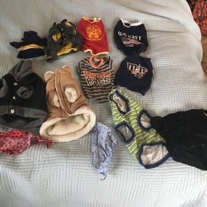 10 dog shirts small breed and two bandana